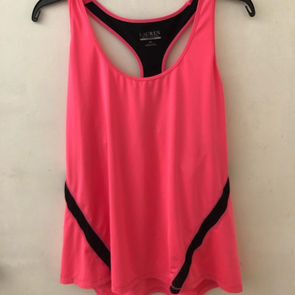 XL pink and black Ralph Lauren Active tank top